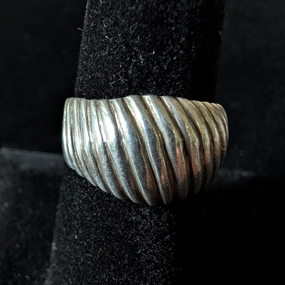 Women's Vintage Norwegian Design Sterling Silver Ring Size 6.5